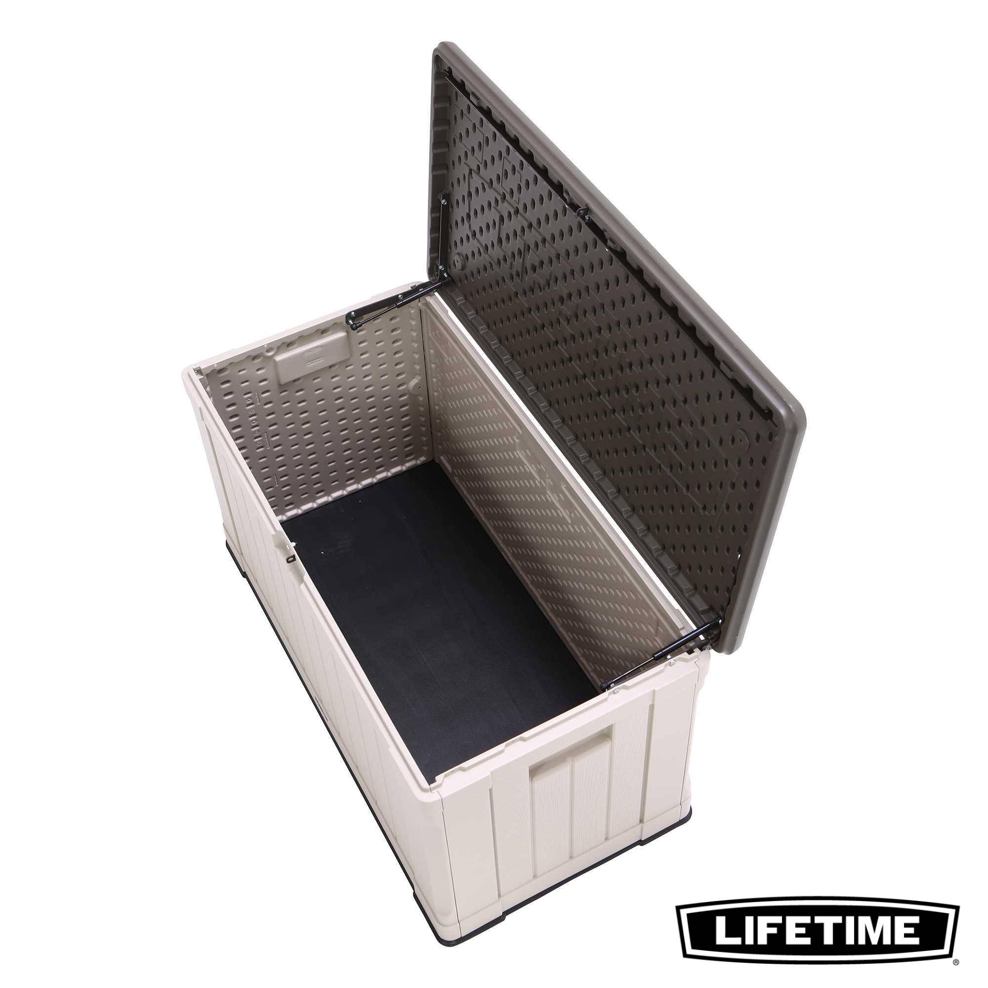 Lifetime - Coffre de rangement d'exterieur résine verrouillable 439L LIFETIME #60186 - Image 2