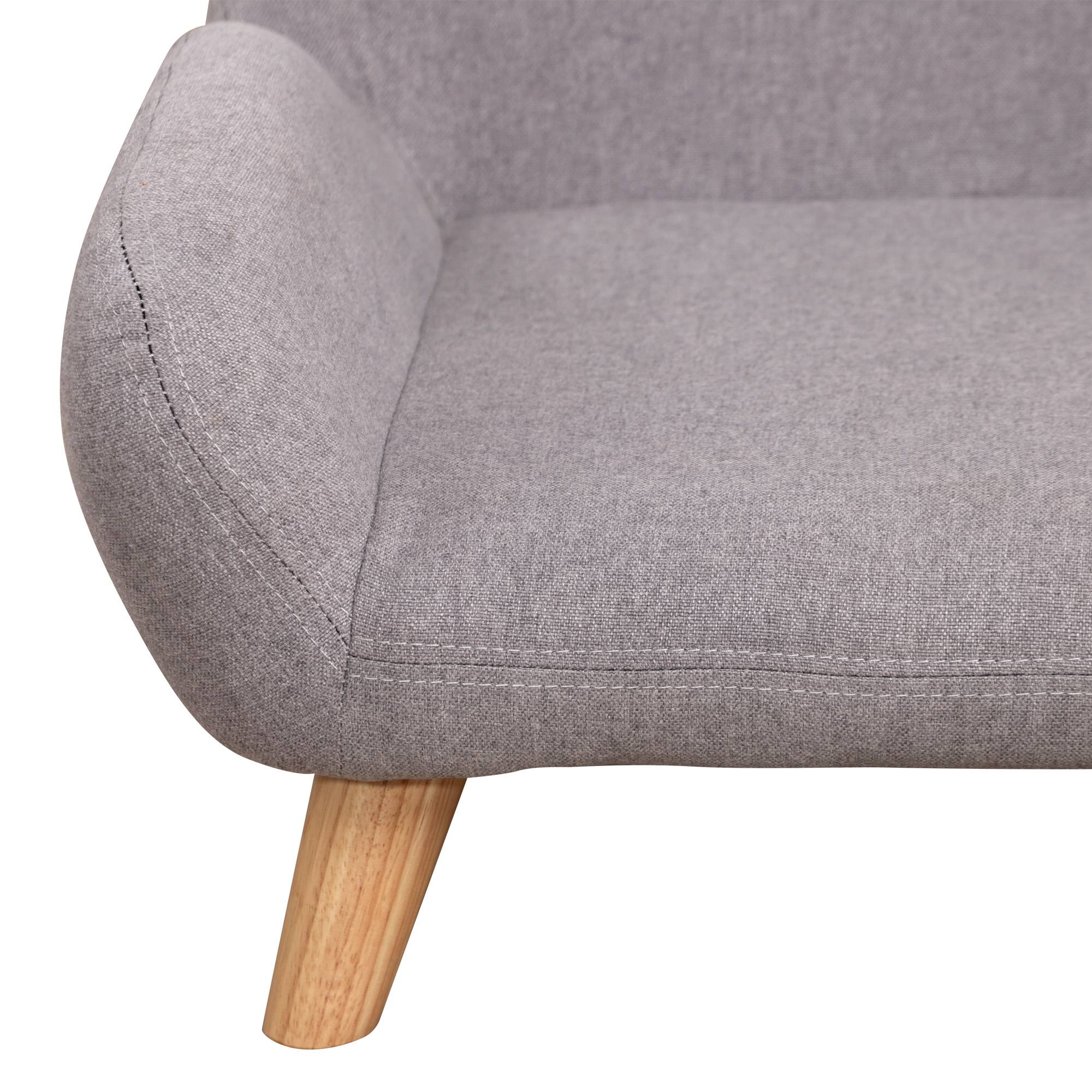 Sans Marque - Canapé pour chien canapé pour animal de compagnie style scandinave pieds effilés en bois revêtement tissu 72 x 44 x 31 cm - gris - Image 10