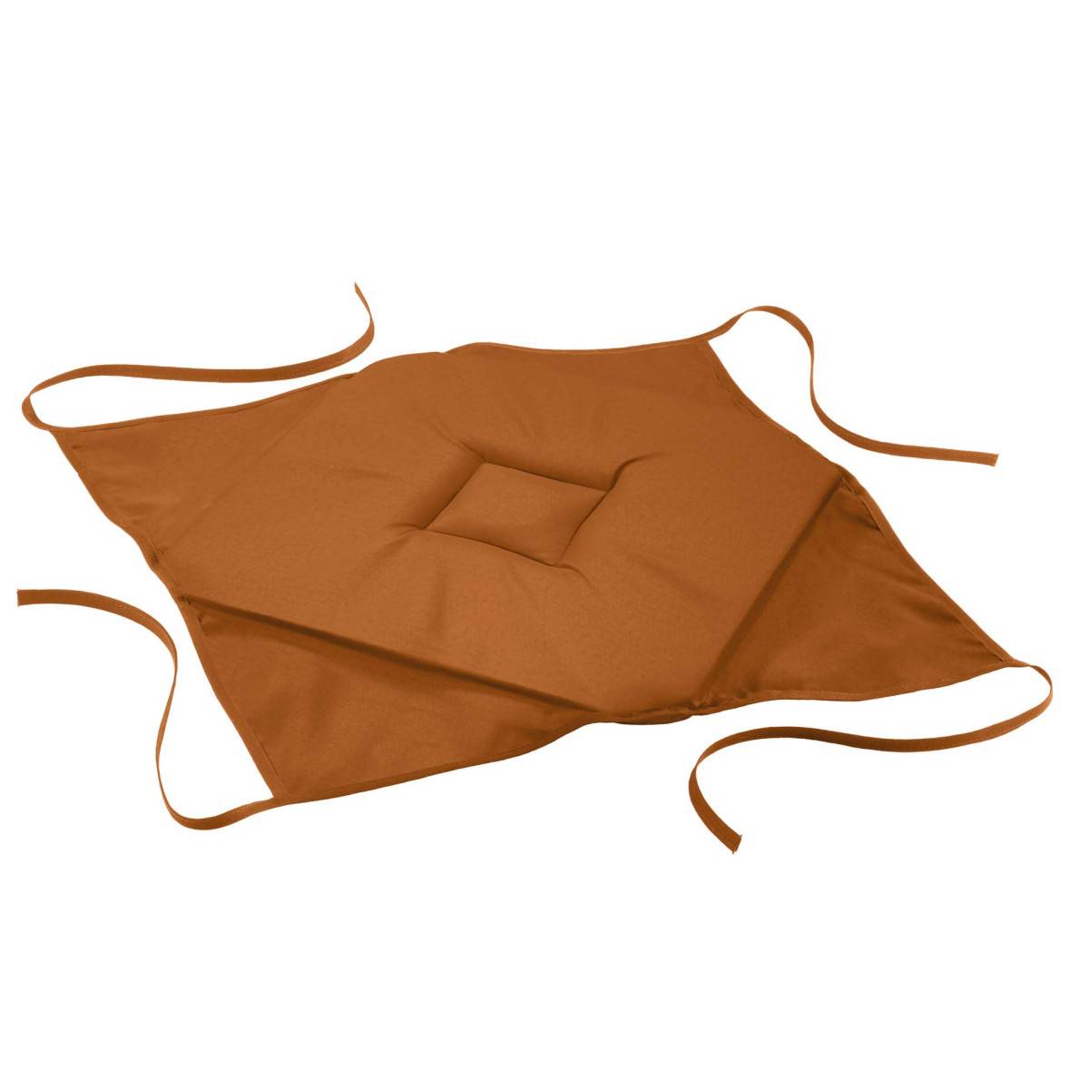 Paris Prix - Galette de Chaise "Essentiel" 40x40cm Camel - Image 1