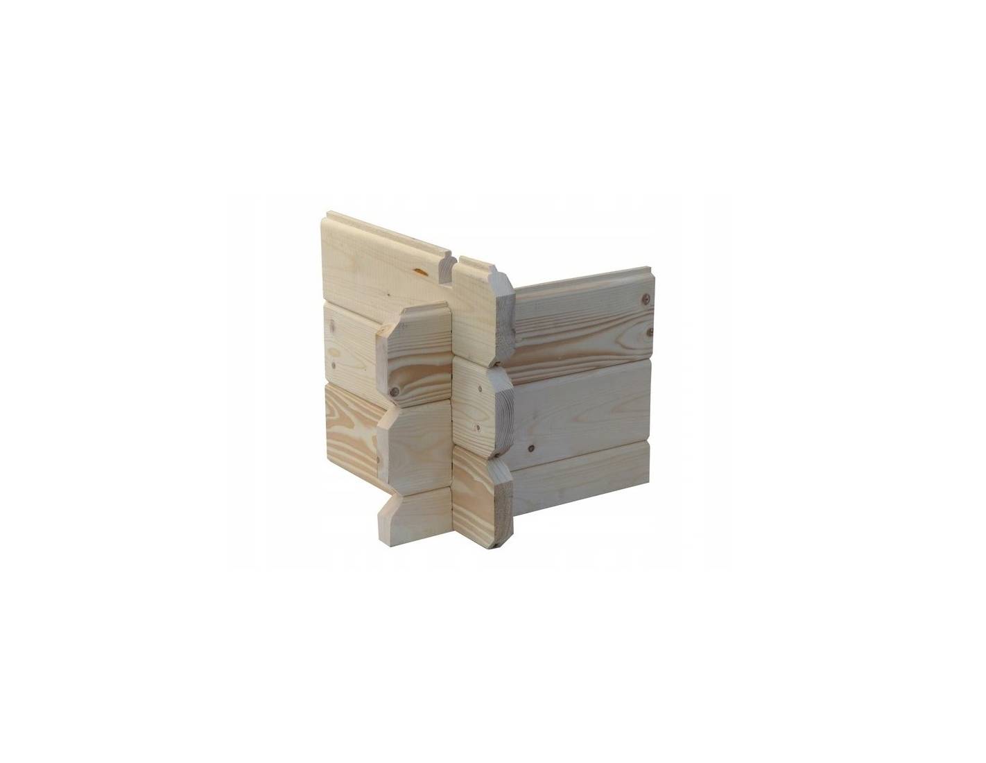 Altanka - Avant-toit en bois 5x2m pour le chalet de jardin 5m, couleur naturel - DOM613 - ALTANKA - Image 3
