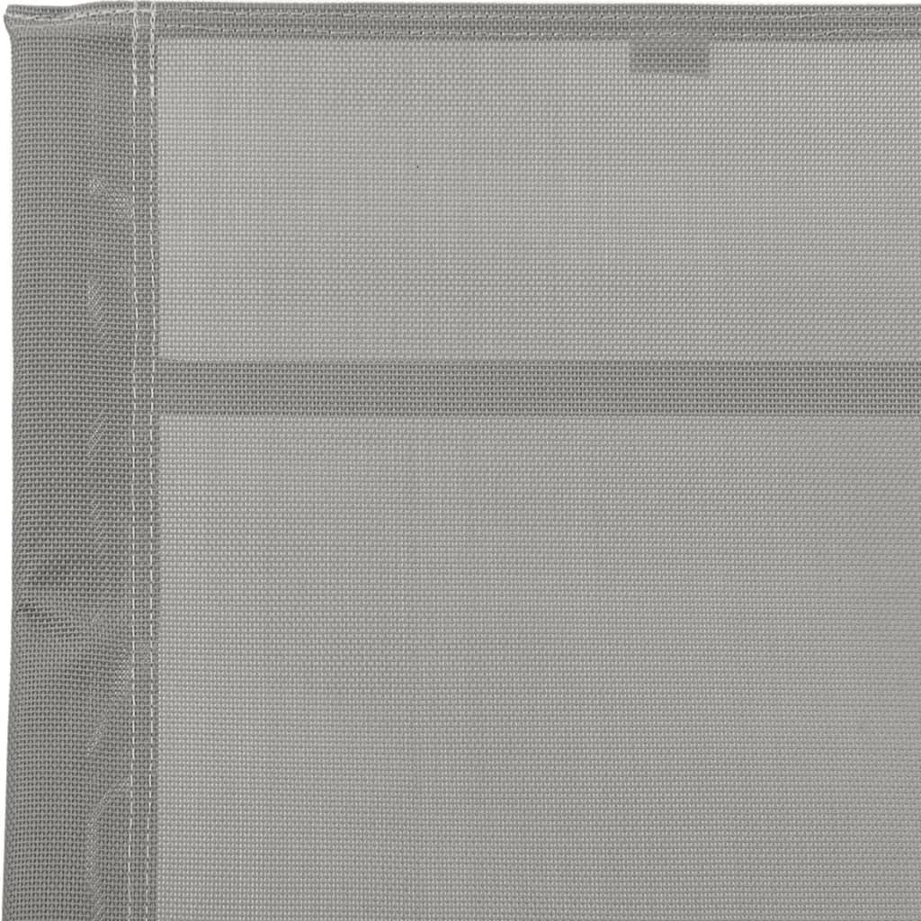 Helloshop26 - Transat chaise longue bain de soleil lit de jardin terrasse meuble d'extérieur acier et textilène gris - Image 5