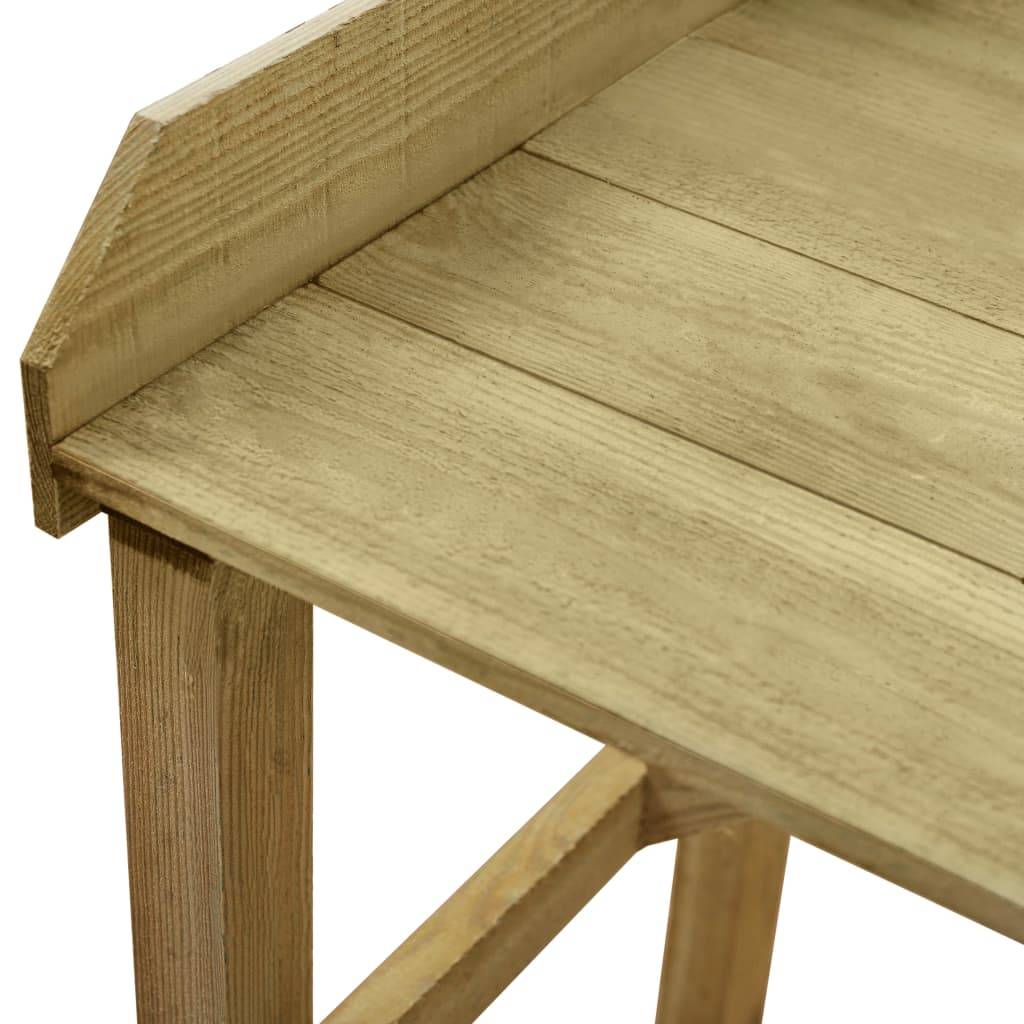 Table de jardinière bois de pin multicolore 75 x 40 x 90 cm - PANGIVO - Image 5