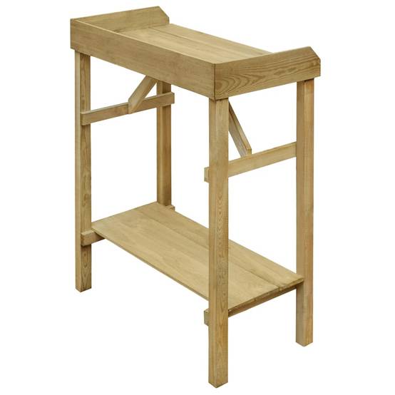 Table de jardinière bois de pin multicolore 75 x 40 x 90 cm - PANGIVO - Image 4