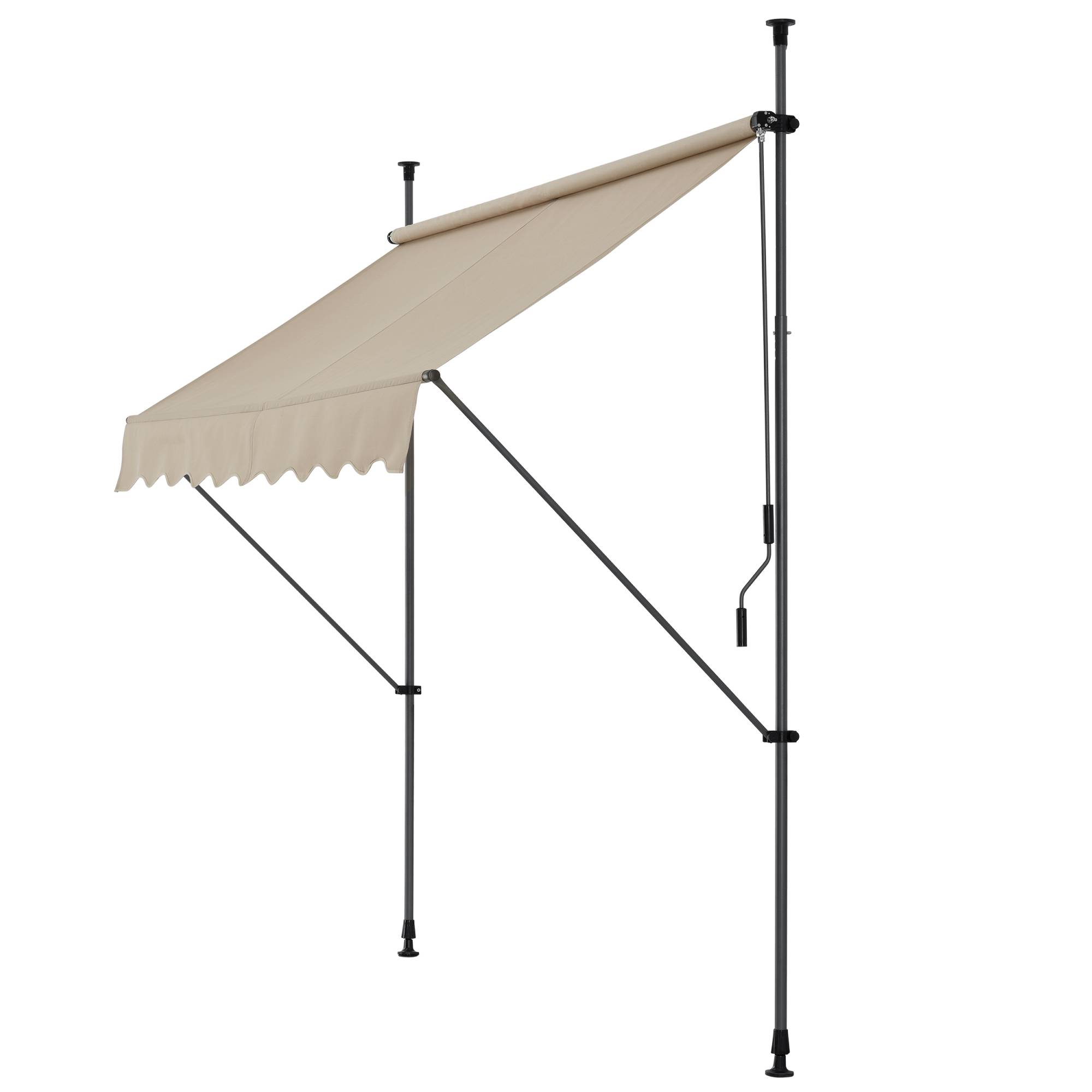 Pro.Tec - Store Banne Manuel Auvent Téléscopique 300 x 120 x 220-309 cm Sable  [pro.tec] - Image 2