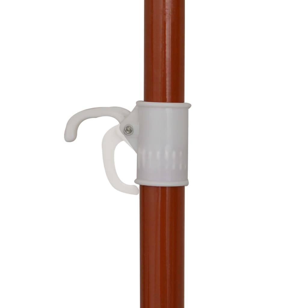 Helloshop26 - Parasol mobilier de jardin avec mât en acier 180 cm taupe - Image 3