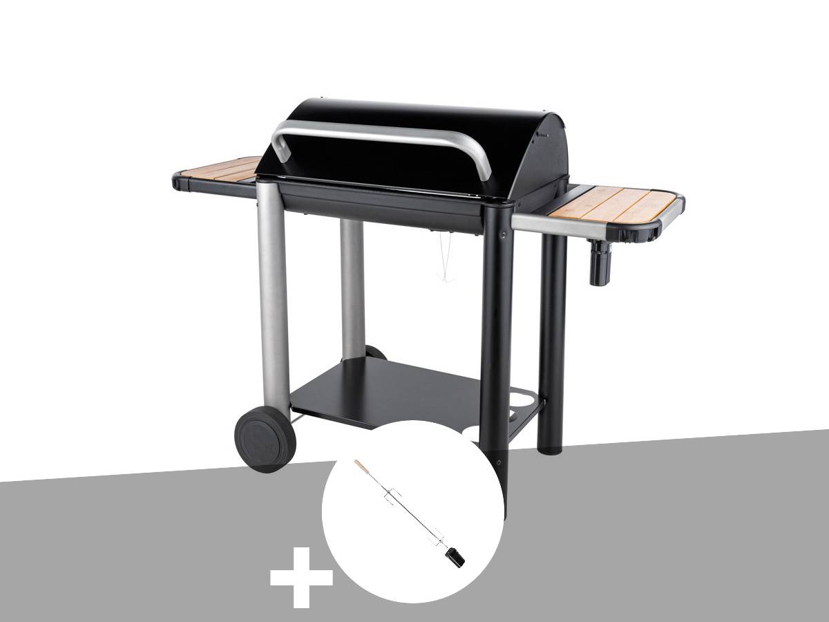 Somagic - Barbecue charbon Vulcano 3000 + Kit tournebroche - Somagic - Image 1