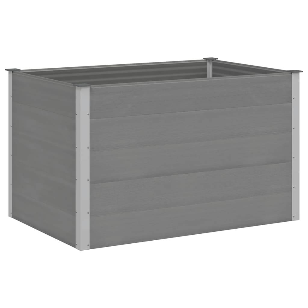 Vidaxl - Lit surélevé de jardin WPC 150x100x91 cm Gris vidaXL 43610 - Image 2