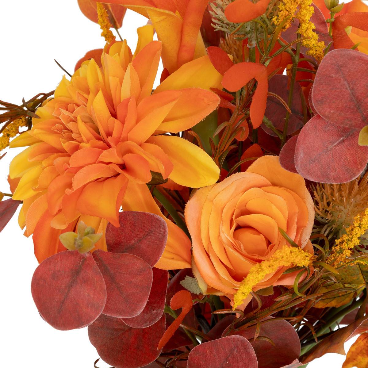 Bouquet d'automne artificiel Mix de fleurs et feuilles H 55 cm - Image 2