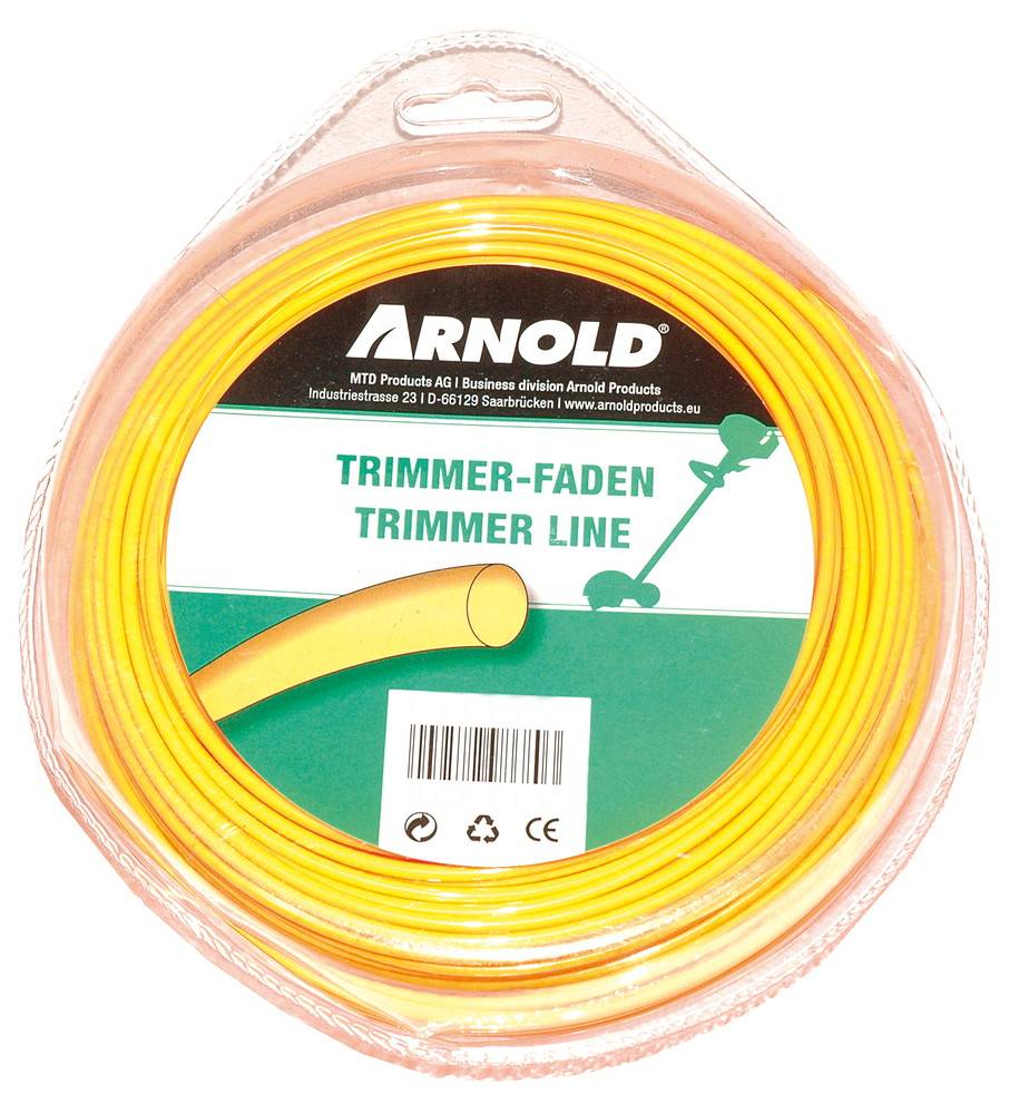 Arnold - Fil de coupe-bordure rond en nylon 3,0 mm × 26 m Arnold