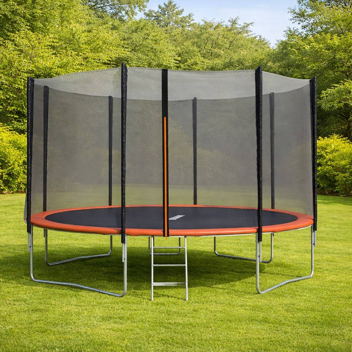 Trampoline Ø 4,27 m avec filet de sécurité et échelle - Image 5
