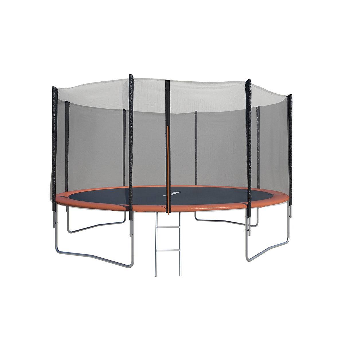 Trampoline Ø 4,27 m avec filet de sécurité et échelle