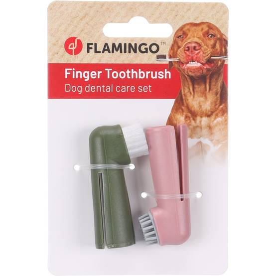 Brosse à dents de doigt pour chien - Image 1