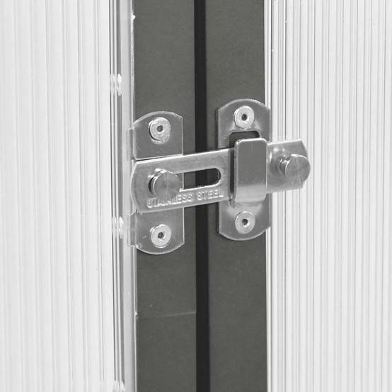 Serre de Jardin Aluminium Polycarbonate Culture Hivernage 169x169cm Anthracite - ComfortXL Outdoor Living - Image 7