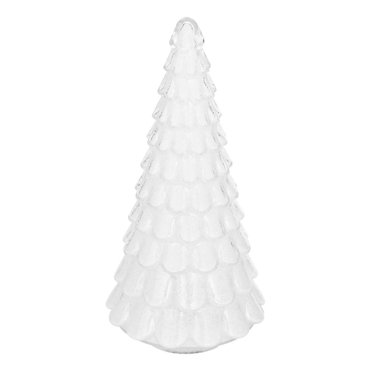 Fééric Lights & Christmas - Sapin de Noël lumineux LED en verre blanc H. 32 cm - Feeric Lights & Christmas - Image 1