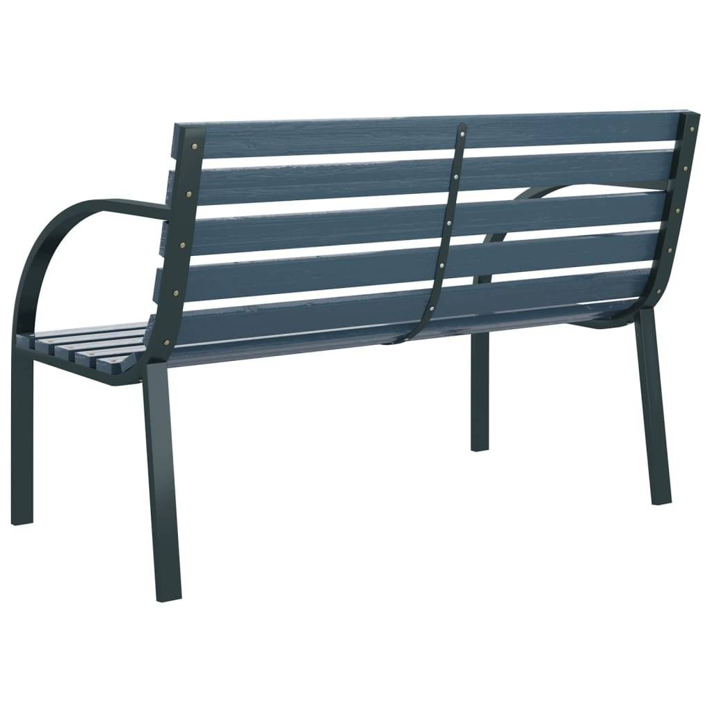 Maison Chic - Banc de jardin - Banc d'extérieur - Banquette 120 cm Gris Bois - Image 5