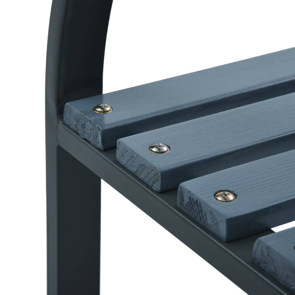Maison Chic - Banc de jardin - Banc d'extérieur - Banquette 120 cm Gris Bois - Image 7