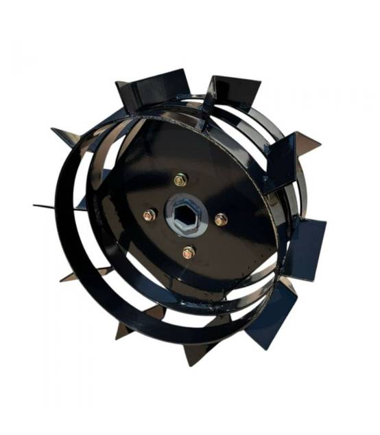 Paire de roues métalliques 4.00-8 axe 32 mm pour motoculteur toute marque – DAEWOO DAACC-116-32 - Image 3