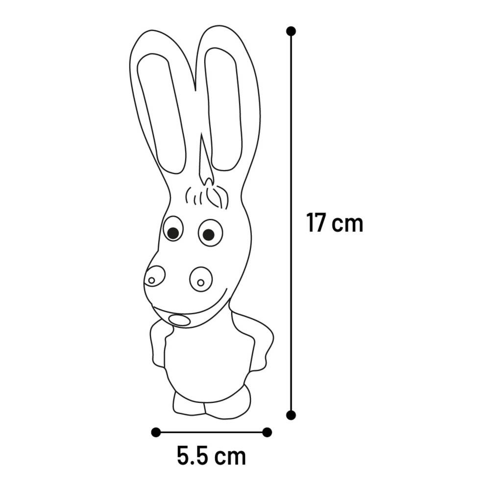 Jouet chien Teeta Âne, Chien, Renard, Lapin 17 cm H vendu a l'unité. - Image 5