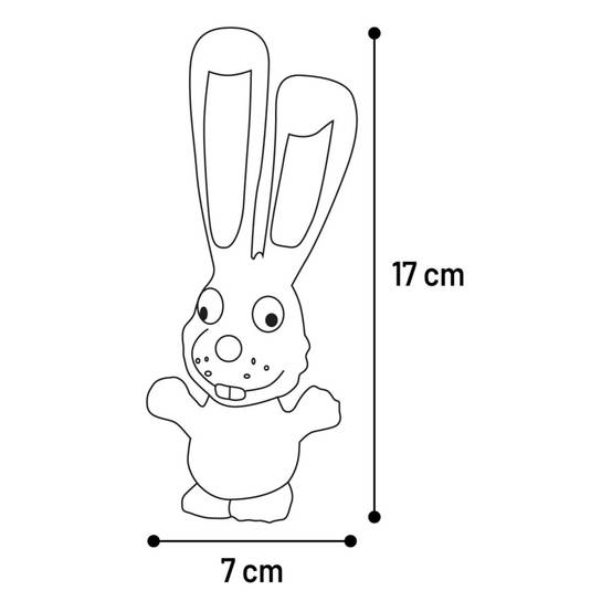 Jouet chien Teeta Âne, Chien, Renard, Lapin 17 cm H vendu a l'unité. - Image 8