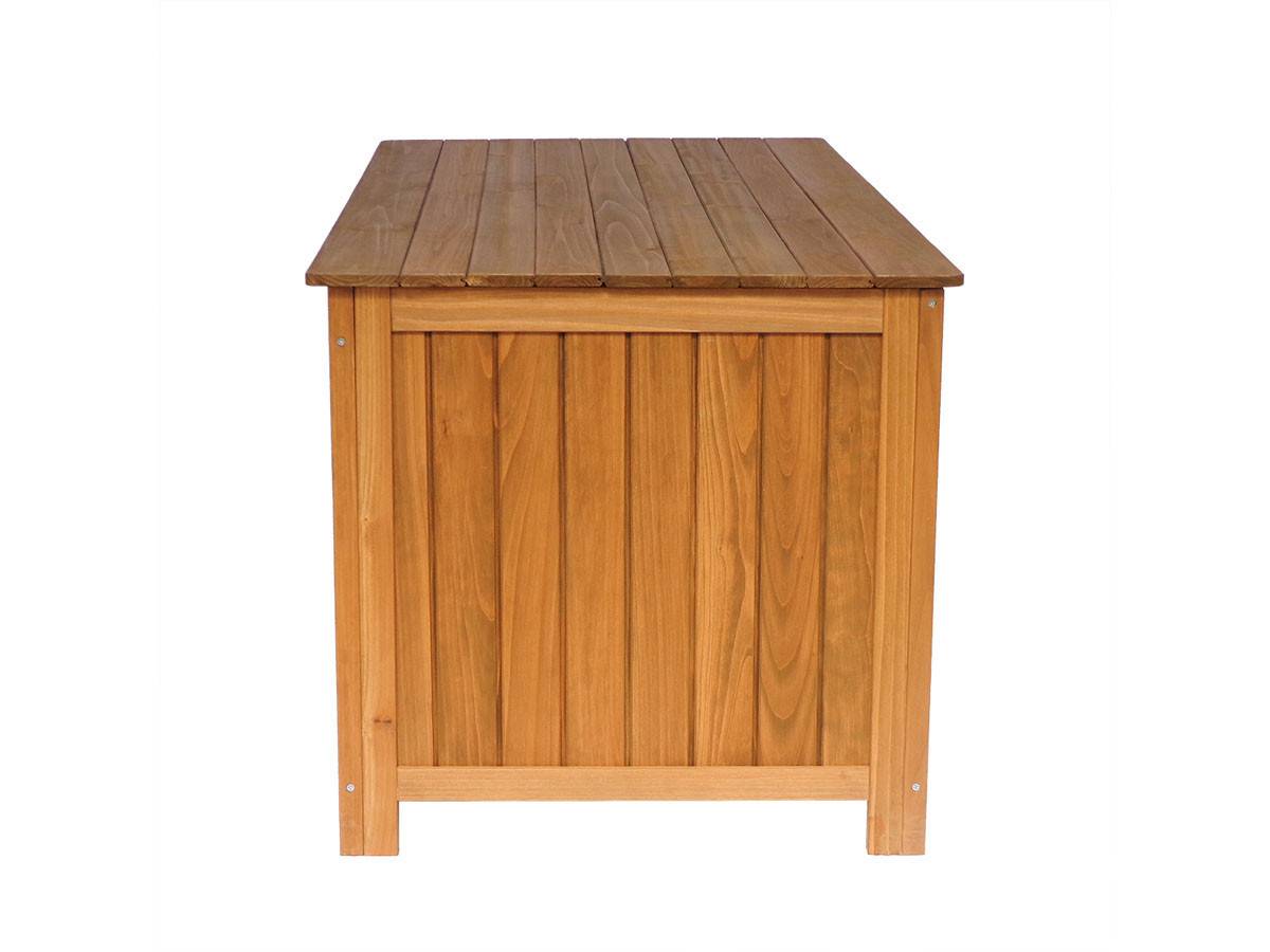 Coffre De Jardin En Bois "macao" - 130 X 64 X 60 Cm - Marron -habitat Et Jardin - Image 3