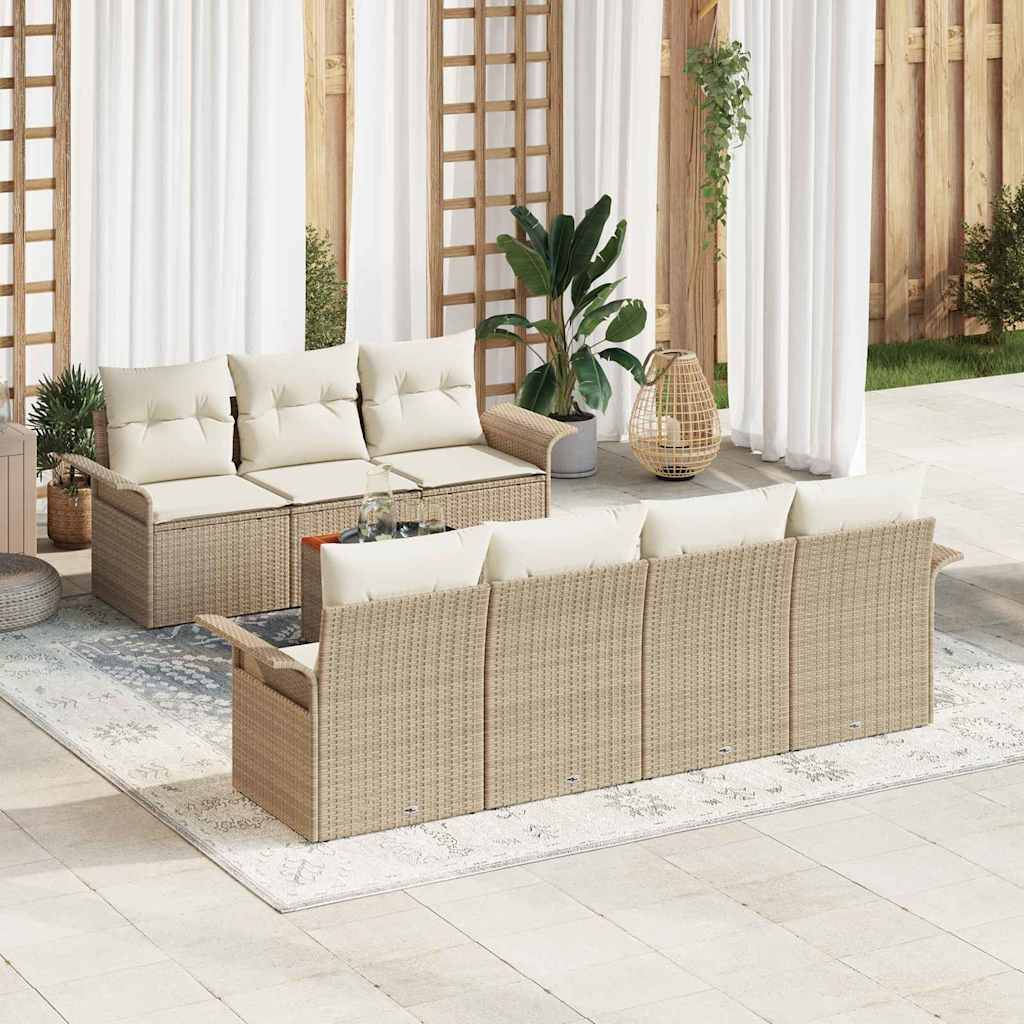 ComfortXL - Salon d'Extérieur Modulable en Résine Tressée avec Rangement et Table de Jardin Beige – ComfortXL Outdoor Living - Image 1