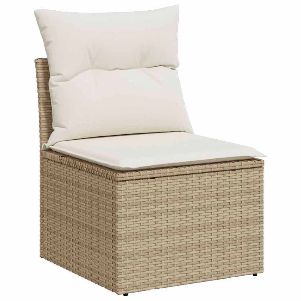 ComfortXL - Salon d'Extérieur Modulable en Résine Tressée avec Rangement et Table de Jardin Beige – ComfortXL Outdoor Living - Image 5