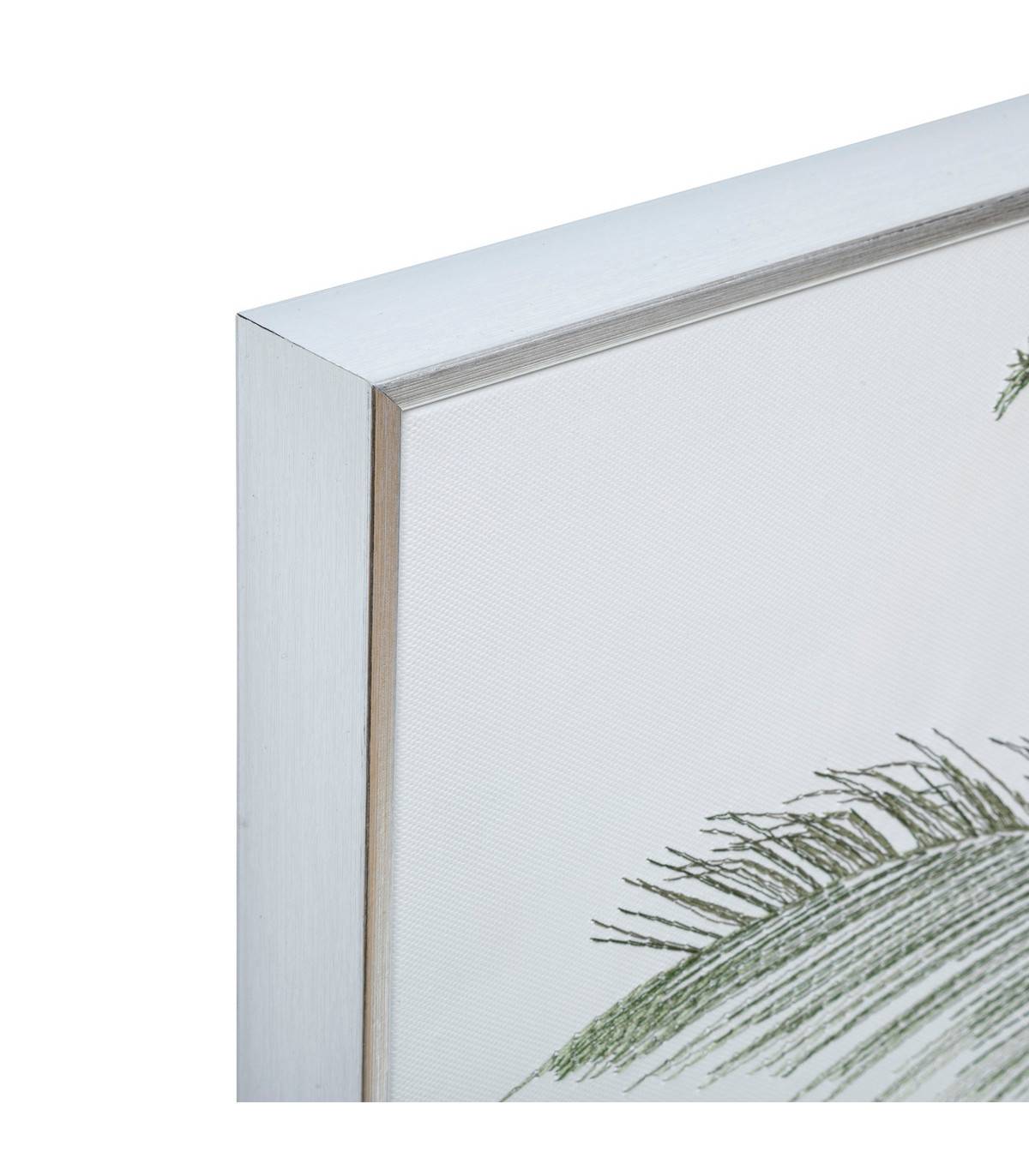 Tableau Toile murale brodée et encadrée Grand Palmier 70 x 50 cm - Image 2