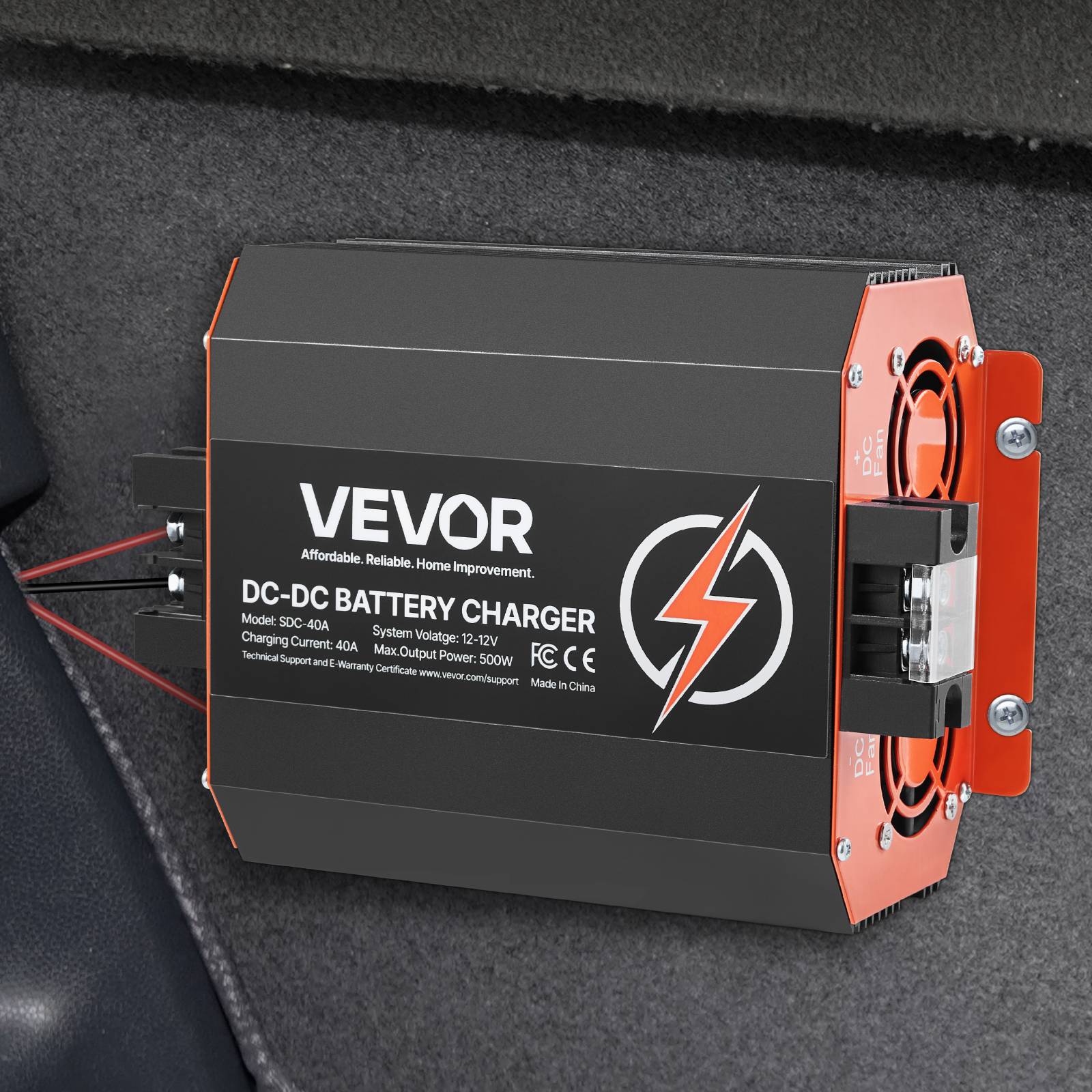 VEVOR Chargeur batterie CC-CC 12 V 40 A, 500 W, plomb, lithium, AGM. Voitures. - Image 8