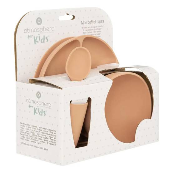 Set Repas Enfant "Silicone" 17cm Terracotta - Image 7