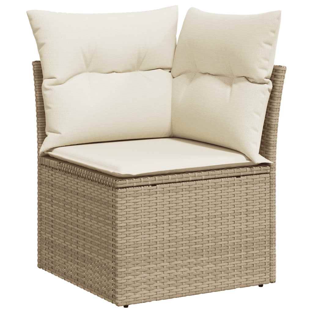 Vidaxl - Salon de jardin avec coussins 7 pcs beige résine tressée vidaXL 3274818 - Image 5