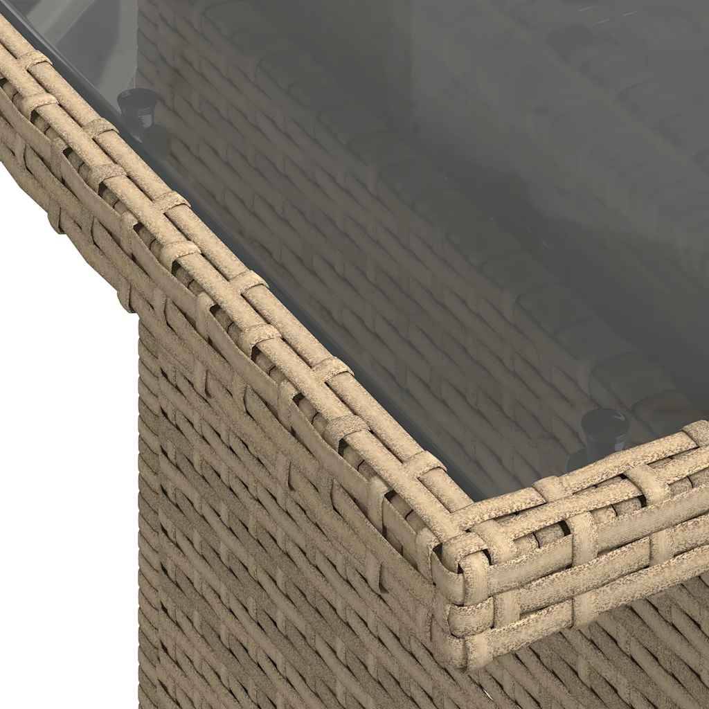 Vidaxl - Salon de jardin avec coussins 7 pcs beige résine tressée vidaXL 3274818 - Image 4
