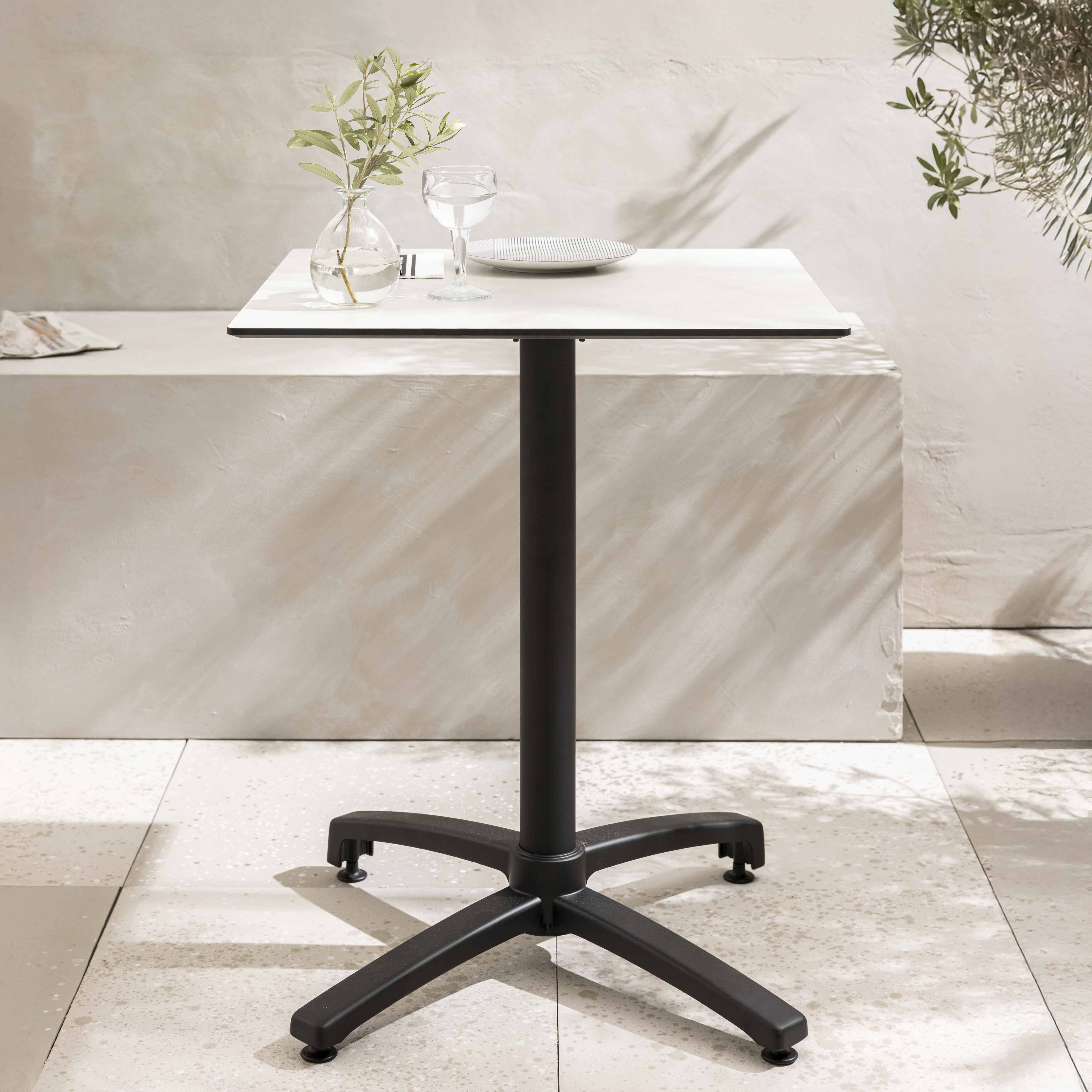 Oviala - Table de terrasse 60 cm inclinable beton gris clair Opéra - Oviala - Image 2