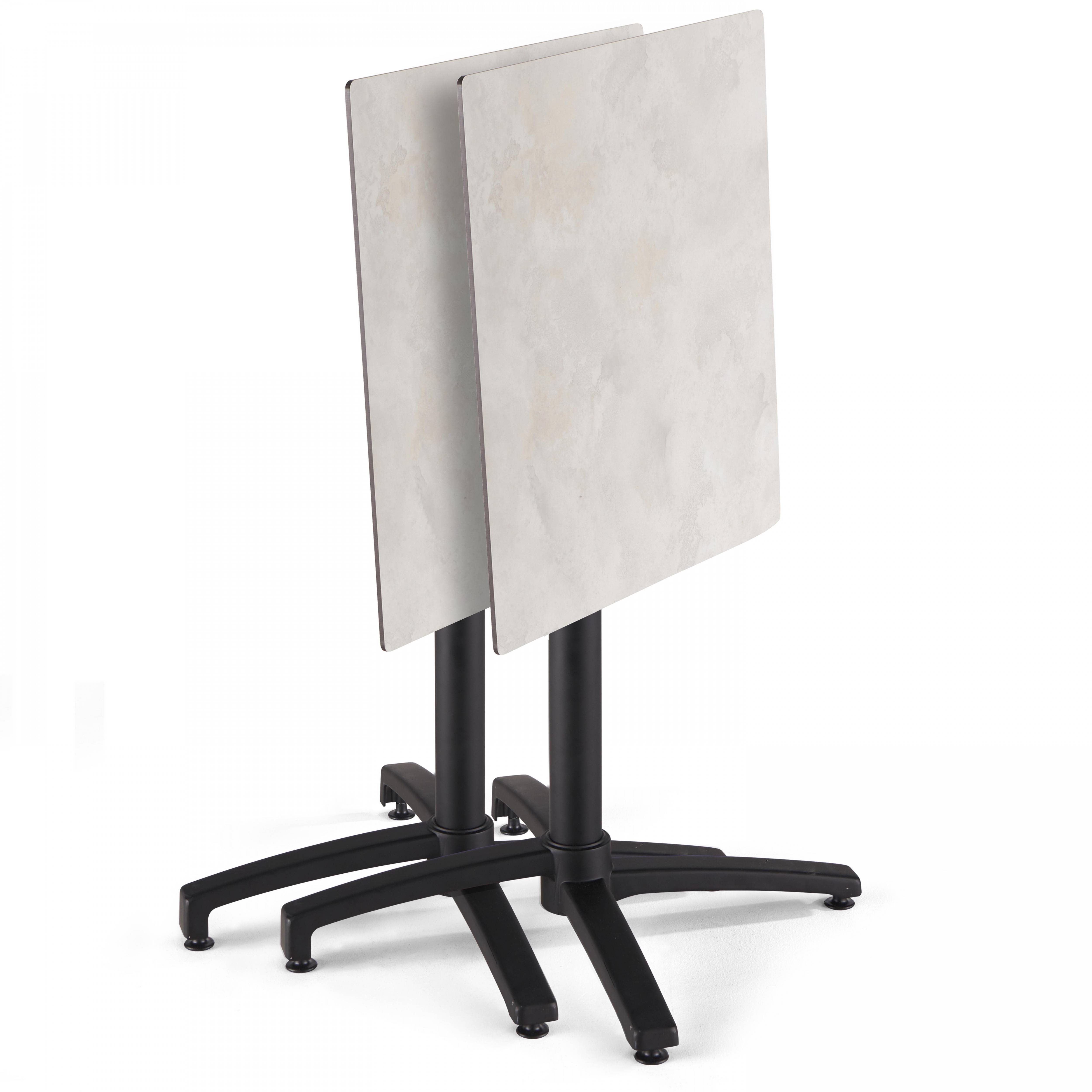 Oviala - Table de terrasse 60 cm inclinable beton gris clair Opéra - Oviala - Image 5