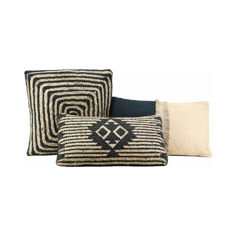 Aubry Gaspard - Coussins à motif en jute et coton (Lot de 3) - Image 2