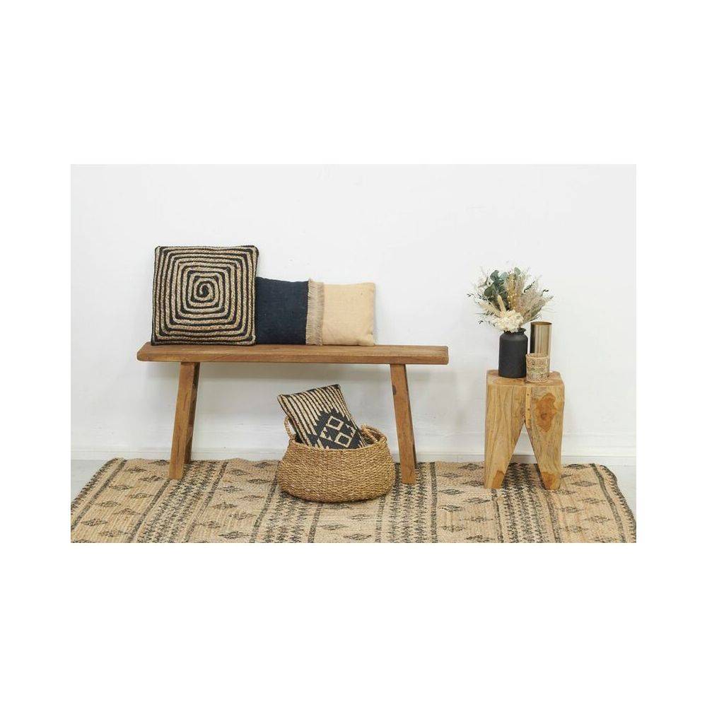 Aubry Gaspard - Coussins à motif en jute et coton (Lot de 3) - Image 3