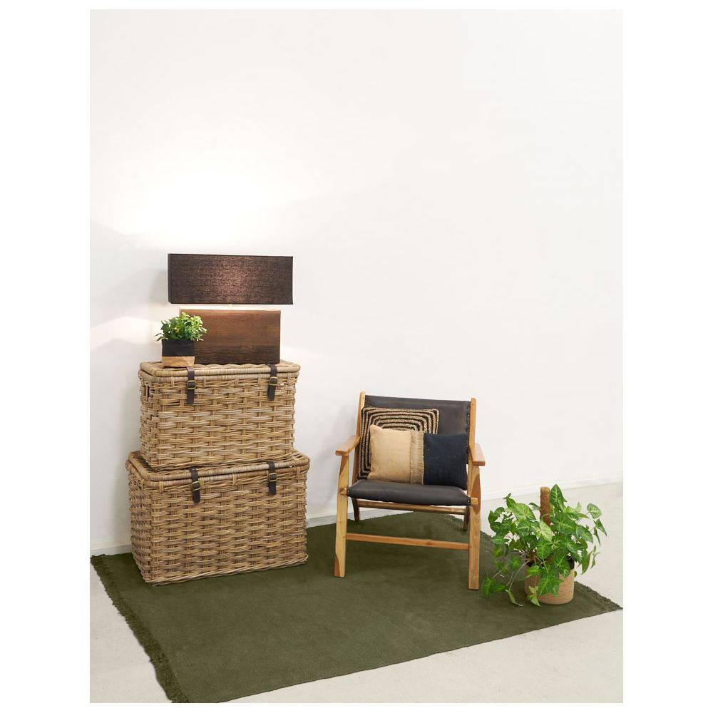 Aubry Gaspard - Coussins à motif en jute et coton (Lot de 3) - Image 4