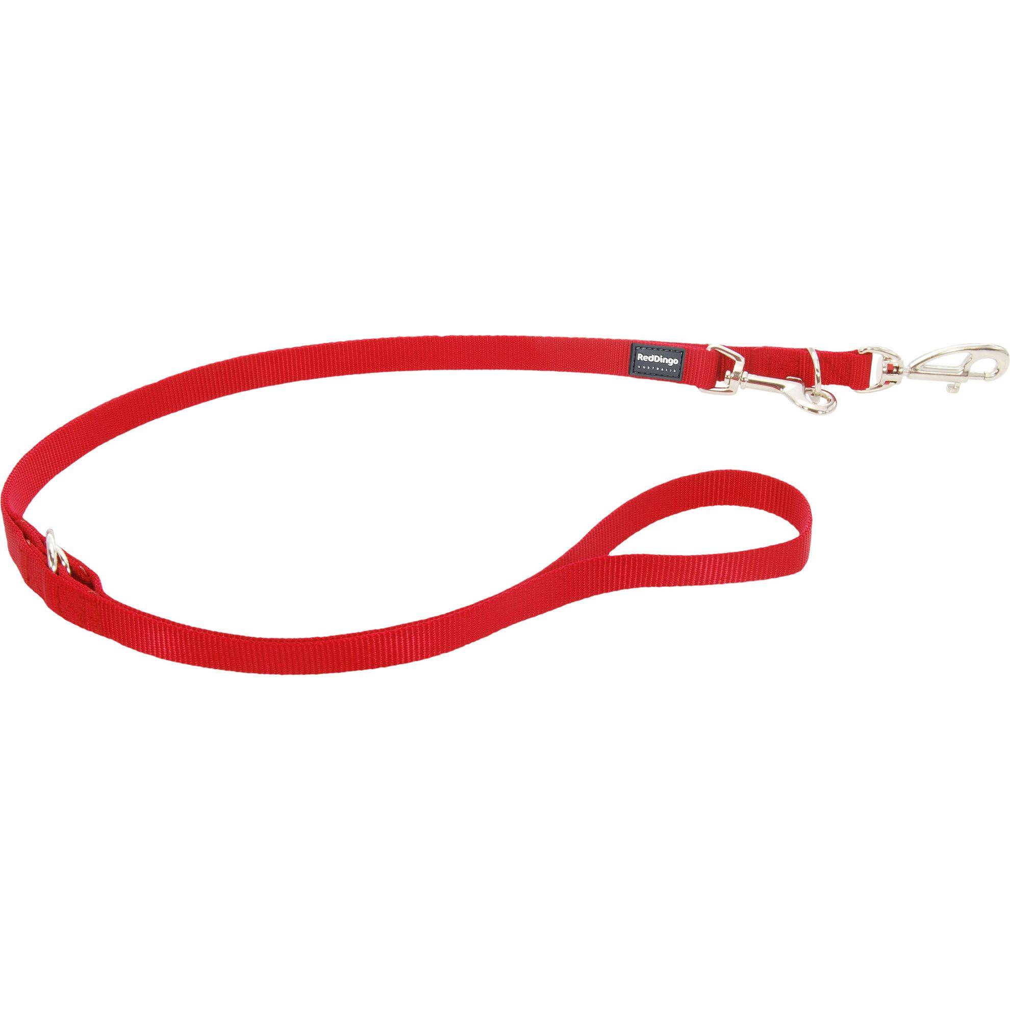Laisse 3 positions Red Dingo Basic rouge Taille : T3 RED DINGO