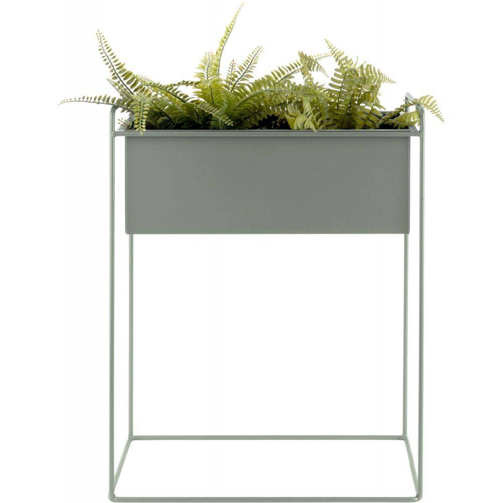 Pt Living - Set de 2 supports à plantes rectangulaires en métal Essence Vert - Image 2