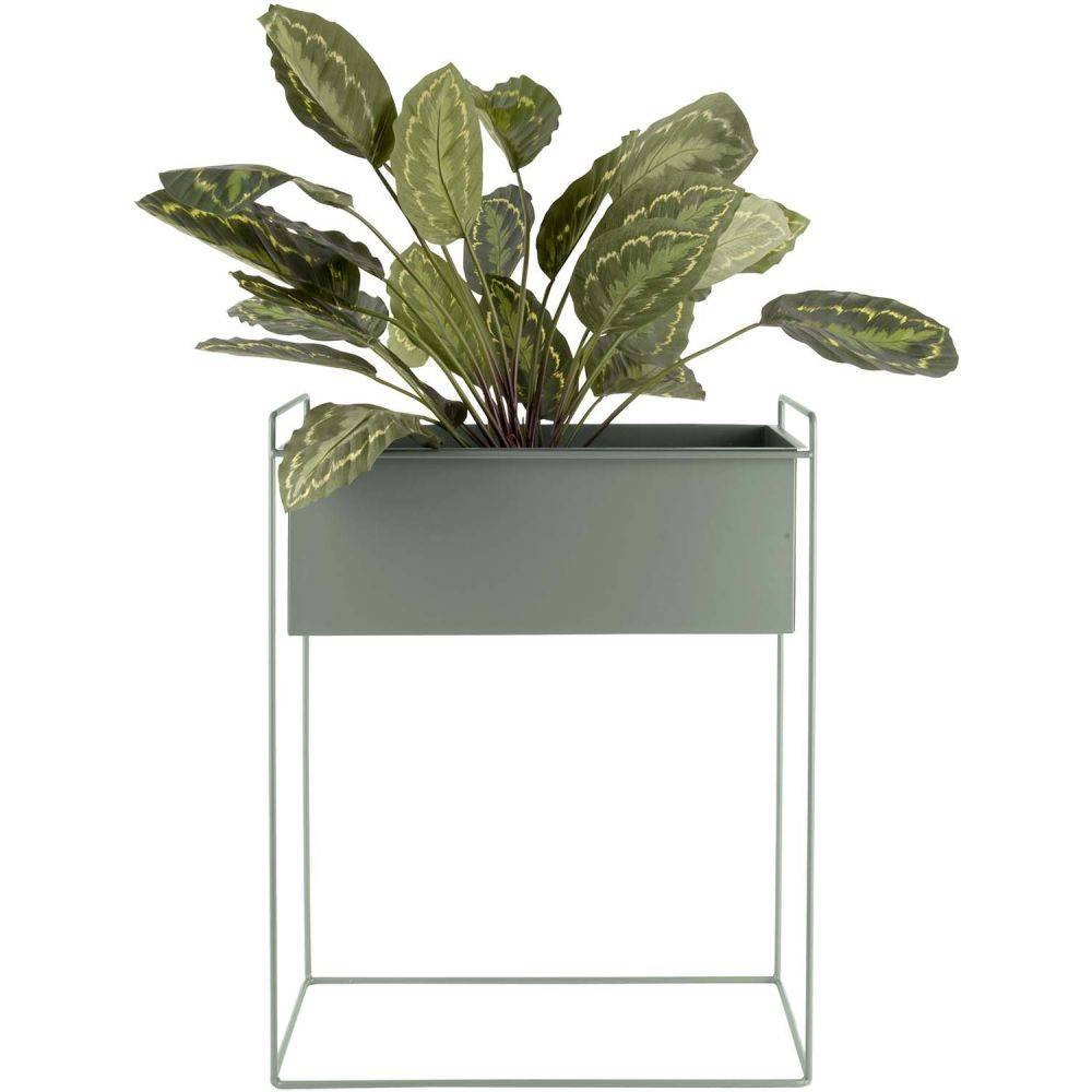 Pt Living - Set de 2 supports à plantes rectangulaires en métal Essence Vert - Image 3
