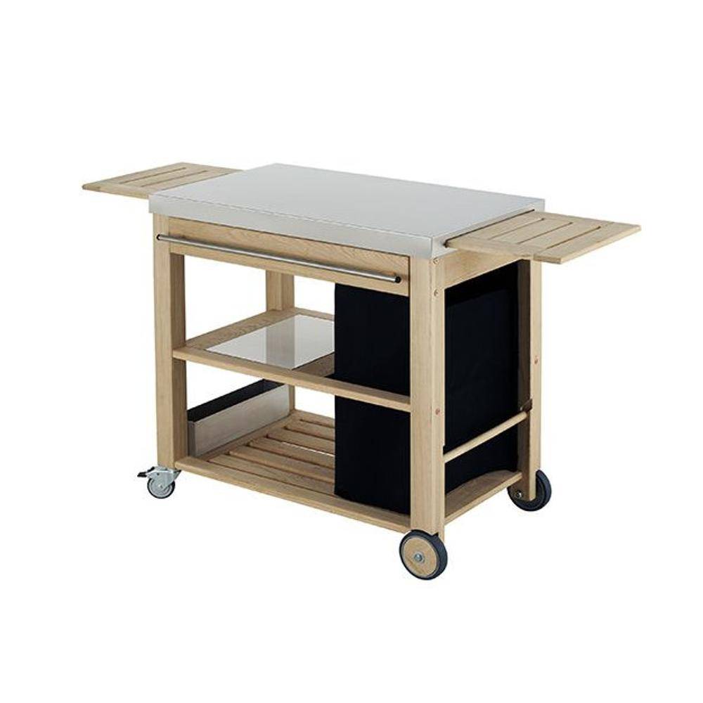 Eno - Desserte pour plancha Eno Mobilot en robinier et inox - Image 1