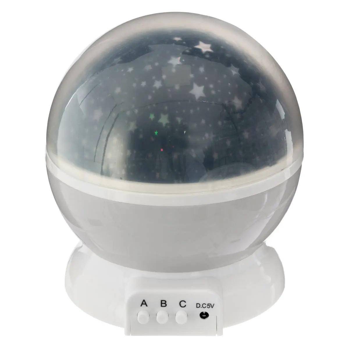 Veilleuse Projecteur Rotative "Etoile" 14cm Gris - Image 1