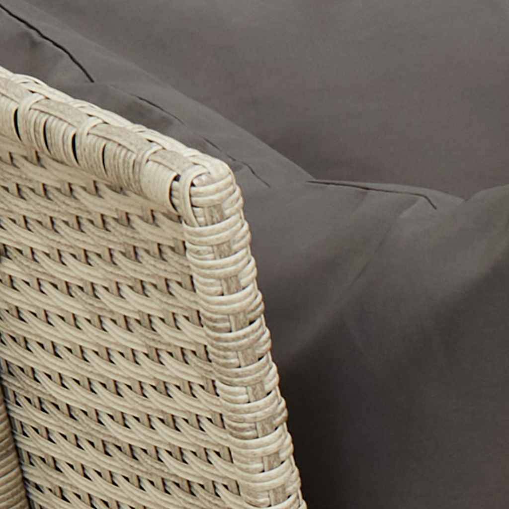 ComfortXL - Canapé Extérieur Confortable Résine Tressée Gris Clair & Cadre Acier pour Salon Jardin Tendance Gris – ComfortXL Outdoor Living - Image 8