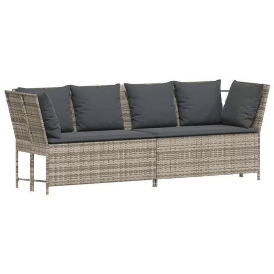 ComfortXL - Canapé Extérieur Confortable Résine Tressée Gris Clair & Cadre Acier pour Salon Jardin Tendance Gris – ComfortXL Outdoor Living - Image 2