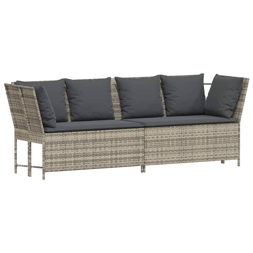 ComfortXL - Canapé Extérieur Confortable Résine Tressée Gris Clair & Cadre Acier pour Salon Jardin Tendance Gris – ComfortXL Outdoor Living - Image 2