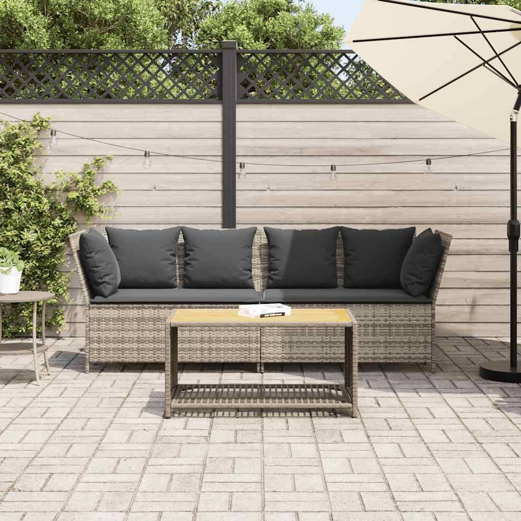 ComfortXL - Canapé Extérieur Confortable Résine Tressée Gris Clair & Cadre Acier pour Salon Jardin Tendance Gris – ComfortXL Outdoor Living - Image 3