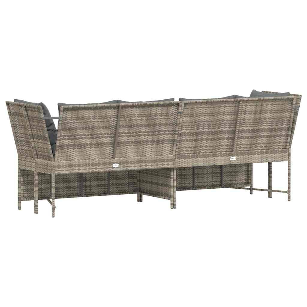 ComfortXL - Canapé Extérieur Confortable Résine Tressée Gris Clair & Cadre Acier pour Salon Jardin Tendance Gris – ComfortXL Outdoor Living - Image 6