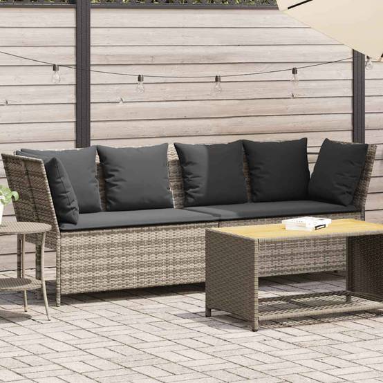 ComfortXL - Canapé Extérieur Confortable Résine Tressée Gris Clair & Cadre Acier pour Salon Jardin Tendance Gris – ComfortXL Outdoor Living - Image 1