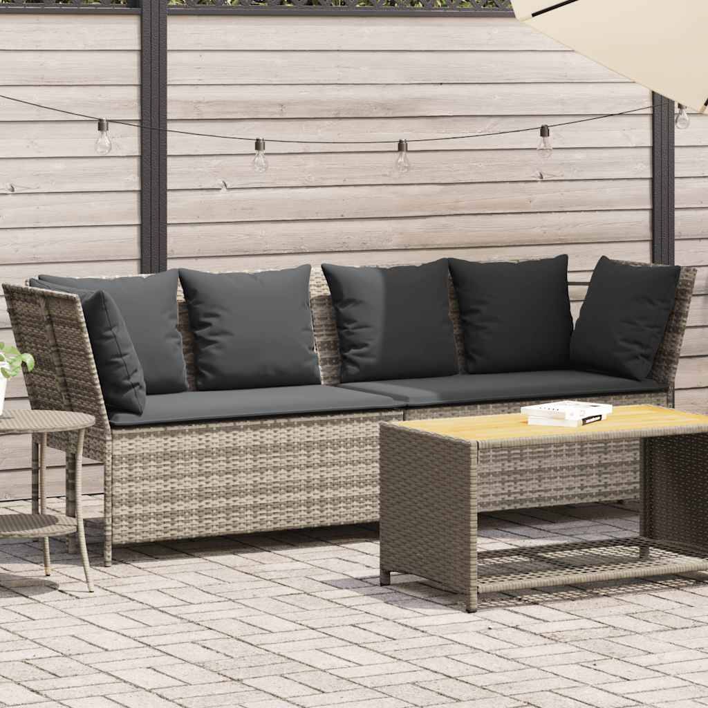 ComfortXL - Canapé Extérieur Confortable Résine Tressée Gris Clair & Cadre Acier pour Salon Jardin Tendance Gris – ComfortXL Outdoor Living - Image 1