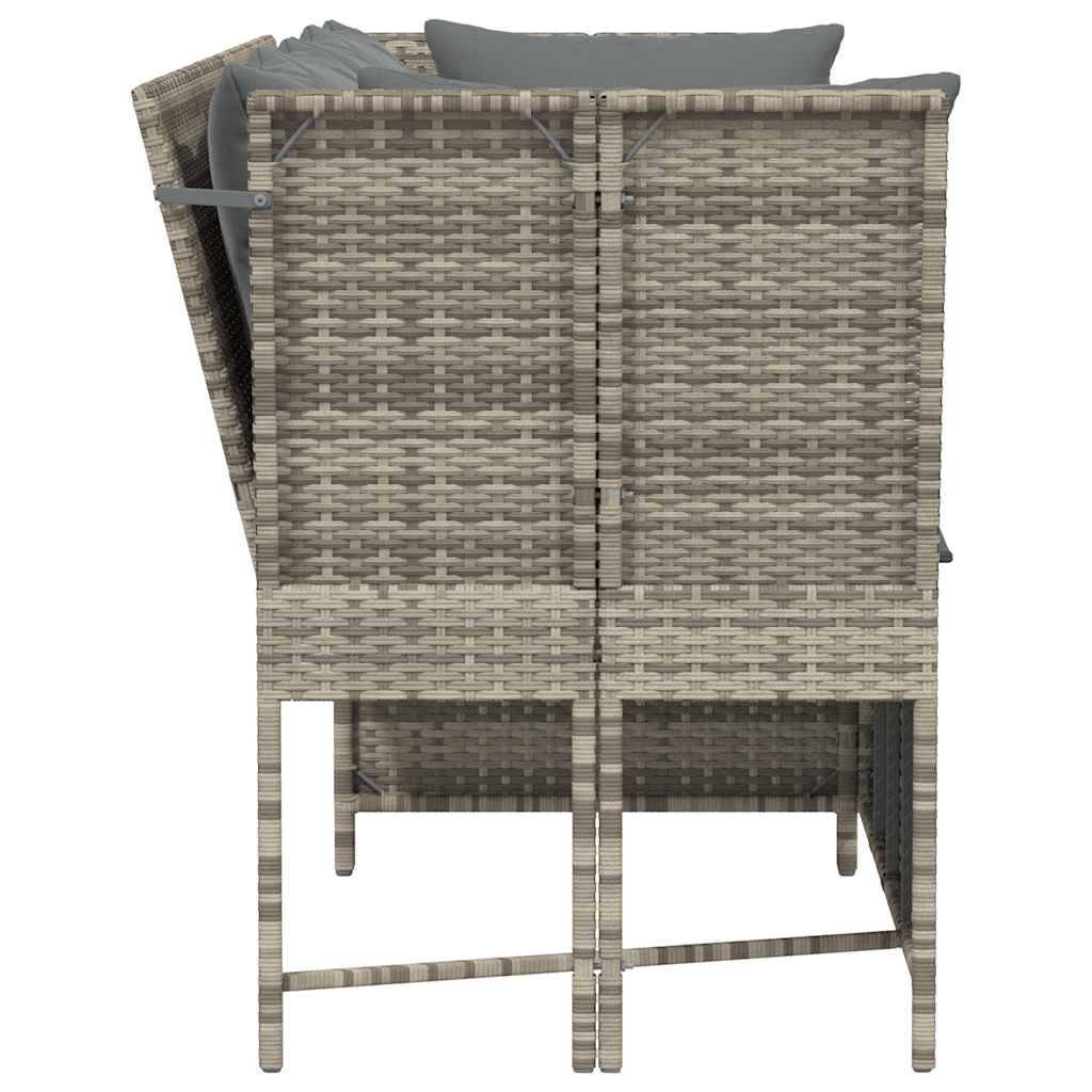 ComfortXL - Canapé Extérieur Confortable Résine Tressée Gris Clair & Cadre Acier pour Salon Jardin Tendance Gris – ComfortXL Outdoor Living - Image 5