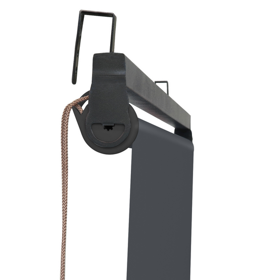 Lot de 2 stores enrouleurs L.124 x H. 225 CM pour pergola gris anthracite - Image 6